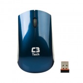 Mouse Óptico USB Wireless M-W200 C3Tech (sem fio)